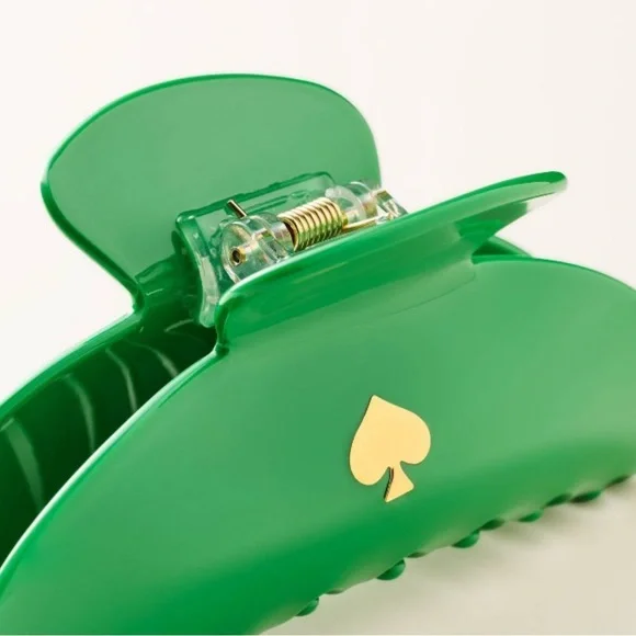 NWT Kate Spade x Target Green Spade Hair Claw Clip - Picture 2 of 7